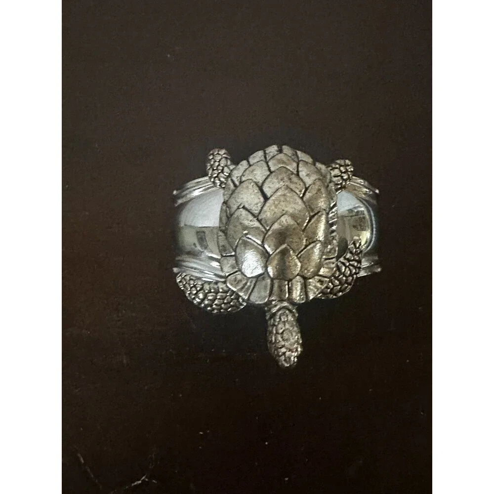 Hans Turnwald Silver Plated Turtle Seahorse Starfish Seashell Napkin Rings